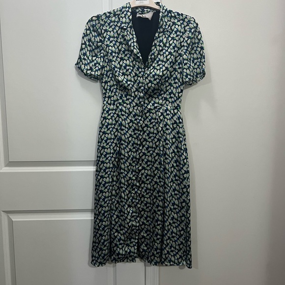 Jason Wu Blue Printed Day Dress Size 2 US $1,595 - Picture 2 of 7